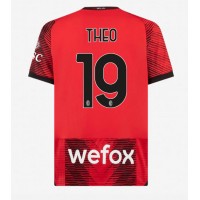 AC Milan Theo Hernandez #19 Hjemmebanetrøje 2023-24 Kortærmet